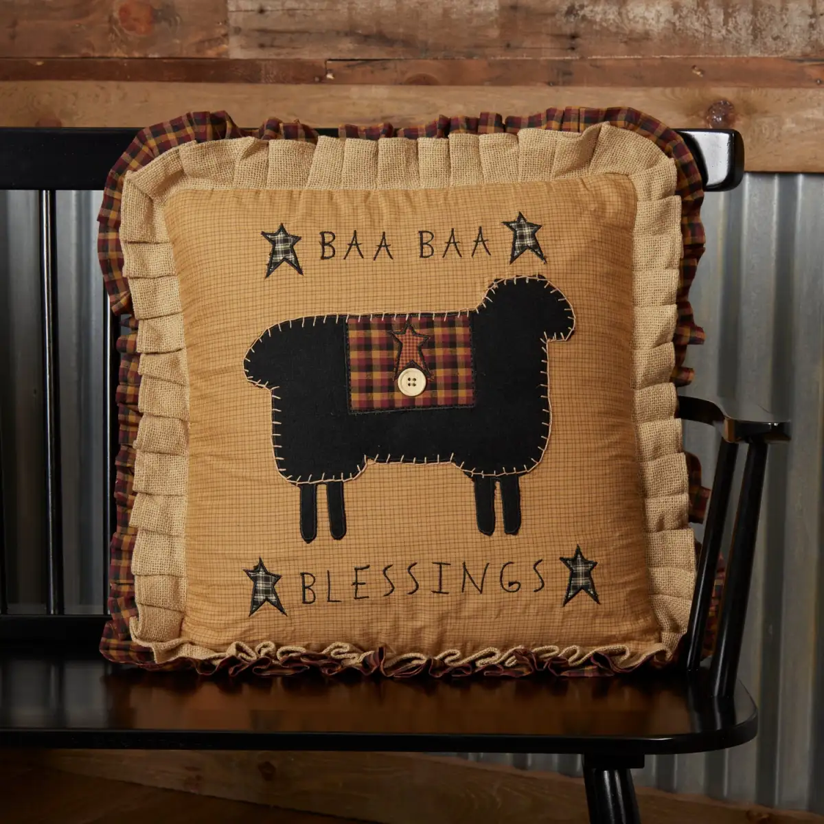 Classic Embroidered Decorative Accent Pillow