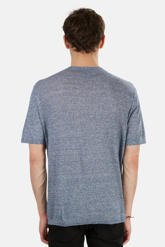 V-Neck Linen T-Shirt