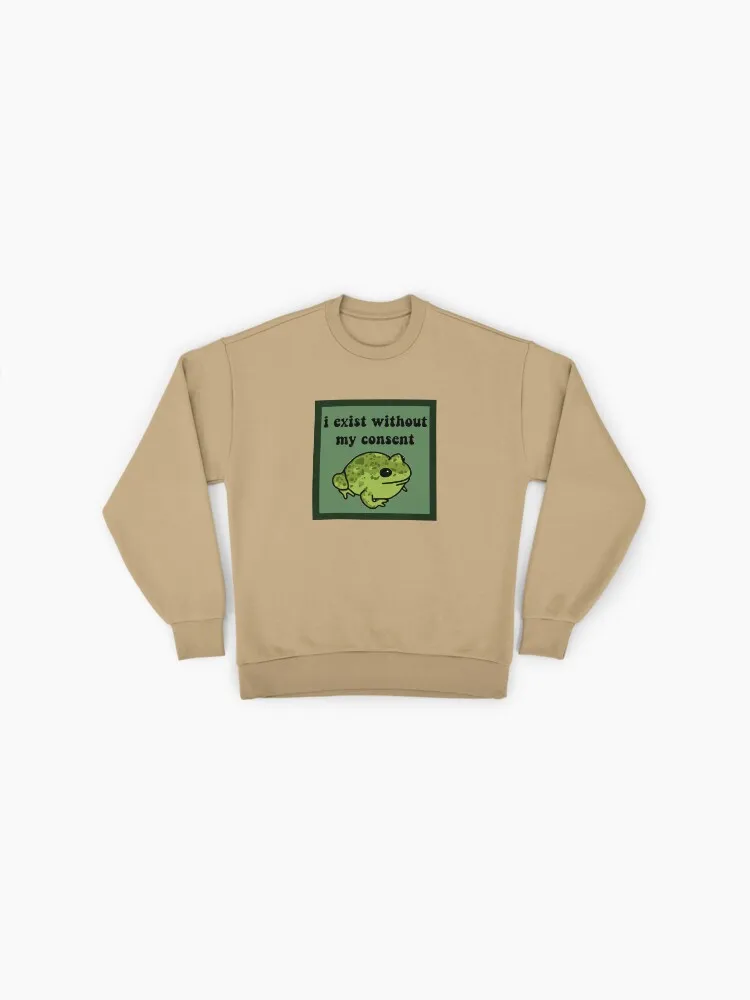 Cute Frog Anxiety Meme Sweatshirt