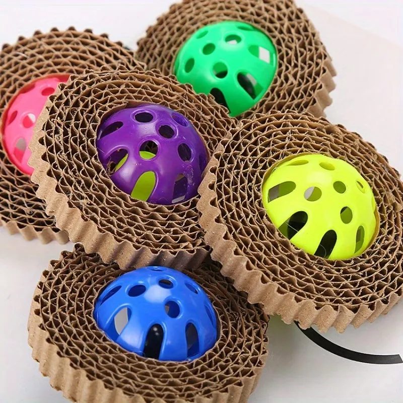 2 Pack Corrugated Paper Cat Toy Ball