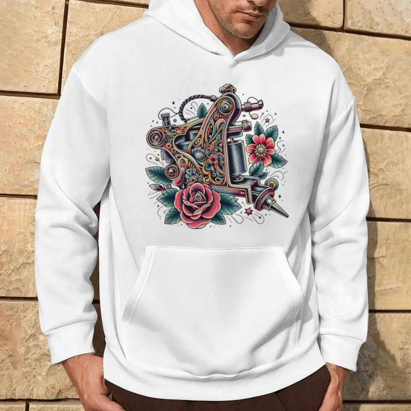 Old School Tattoo Coil Machine Hoodie