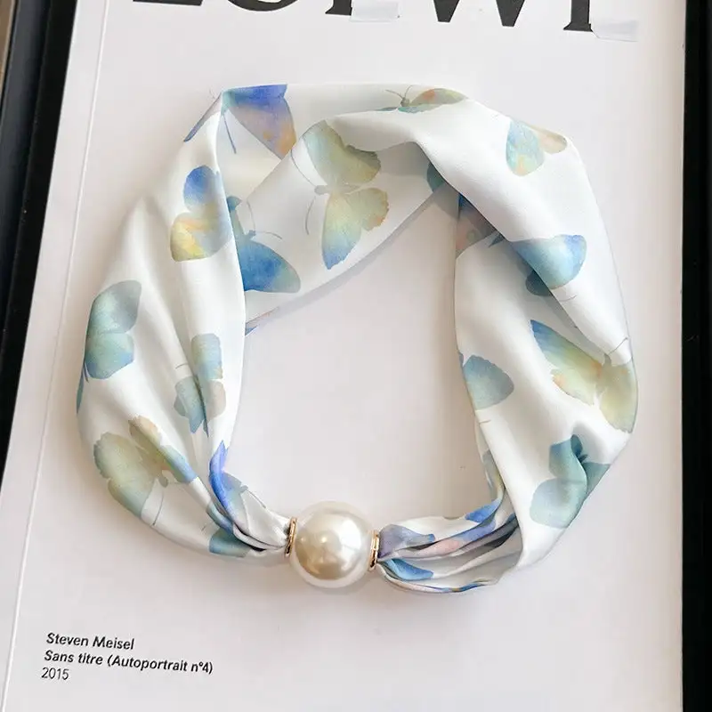 Pearl Silk Statement Necklace