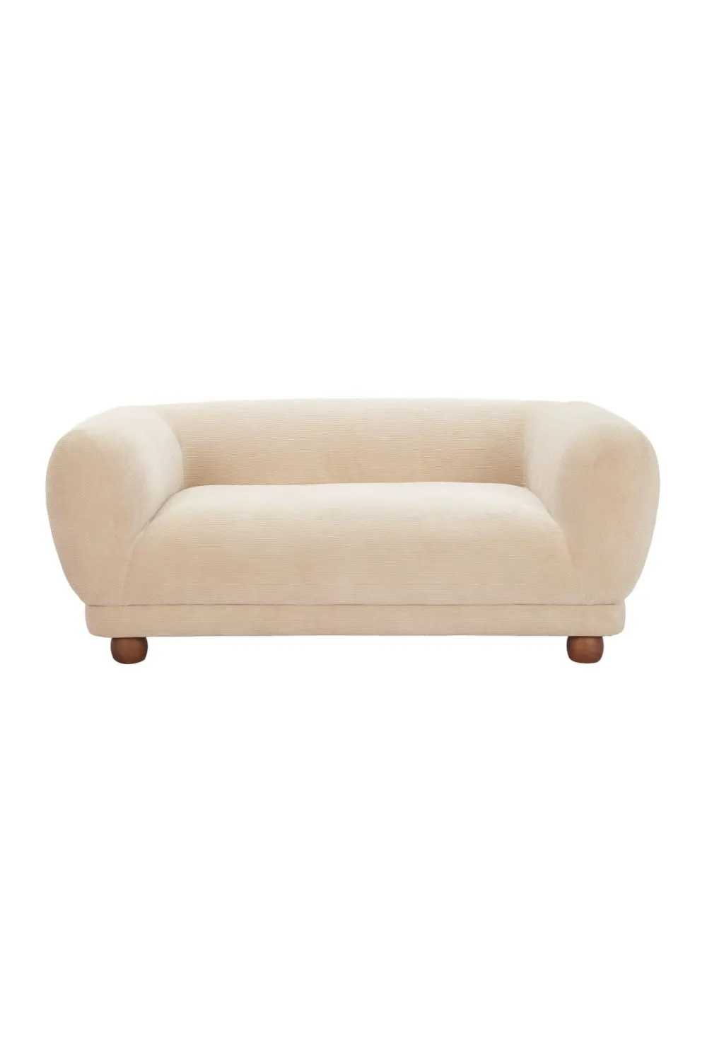 Modern Corduroy Loveseat