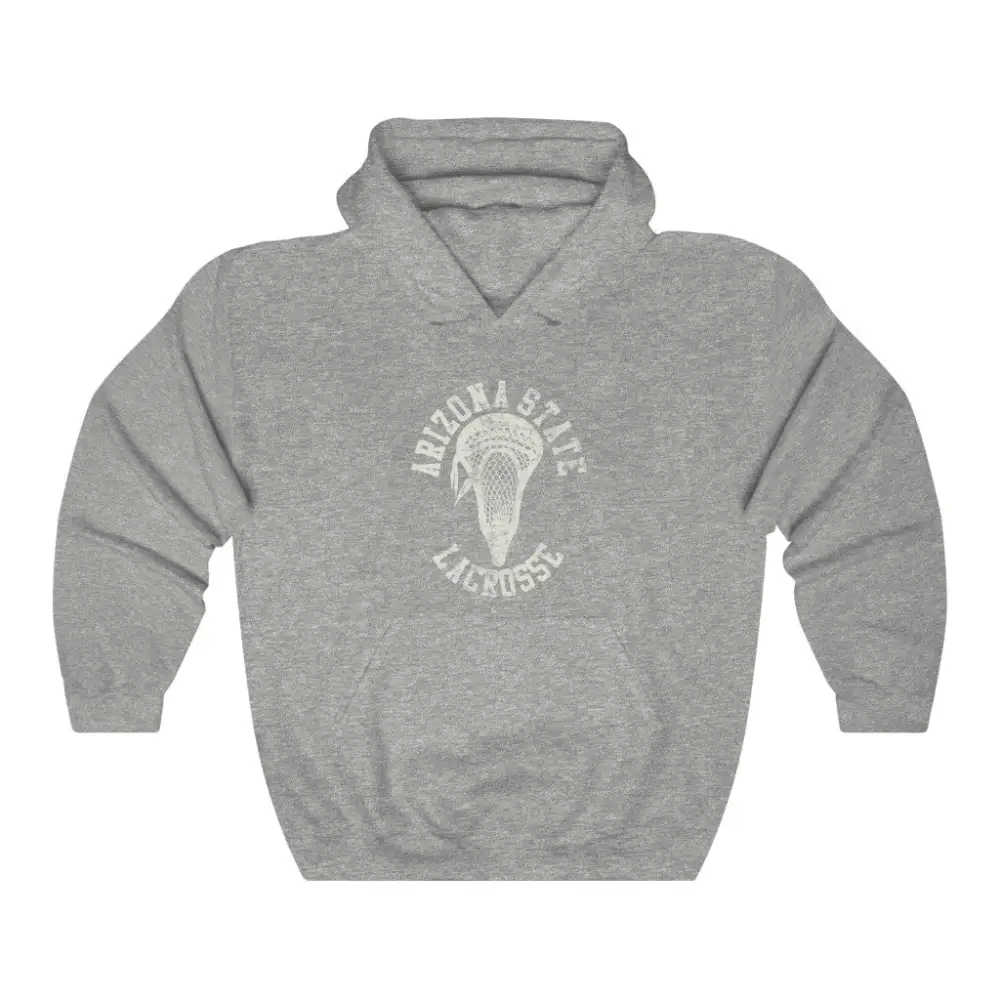 Vintage Stick Head Lacrosse Graphic Pullover Hoodie