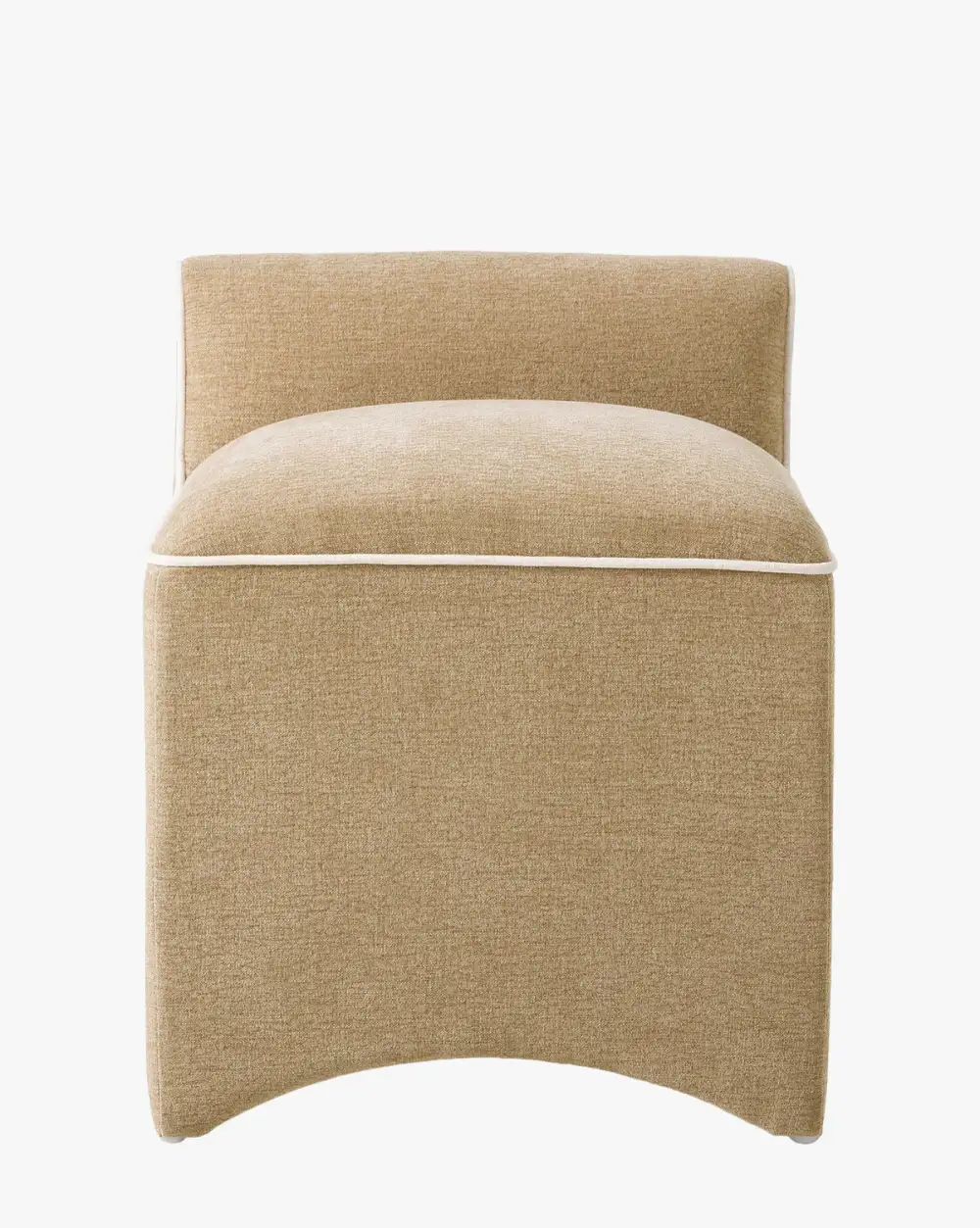 Upholstered Linen Stool