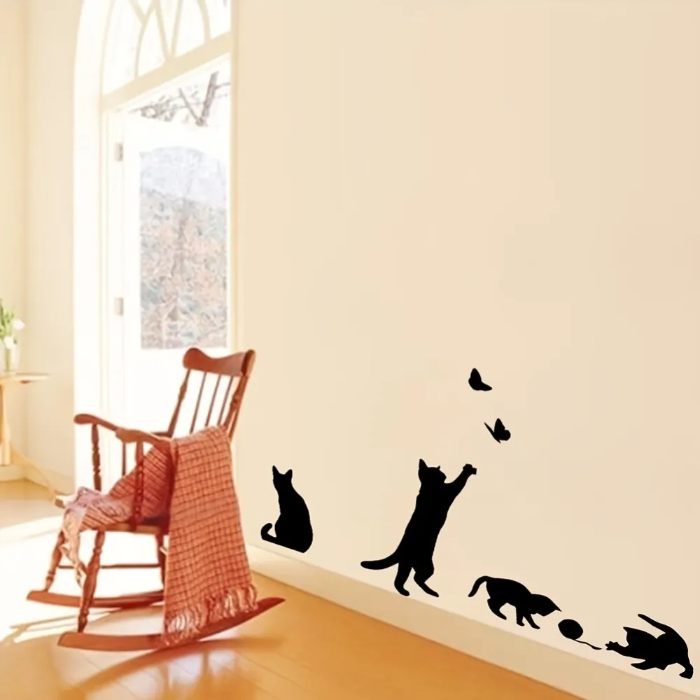 Cat Silhouette Wall Stickers
