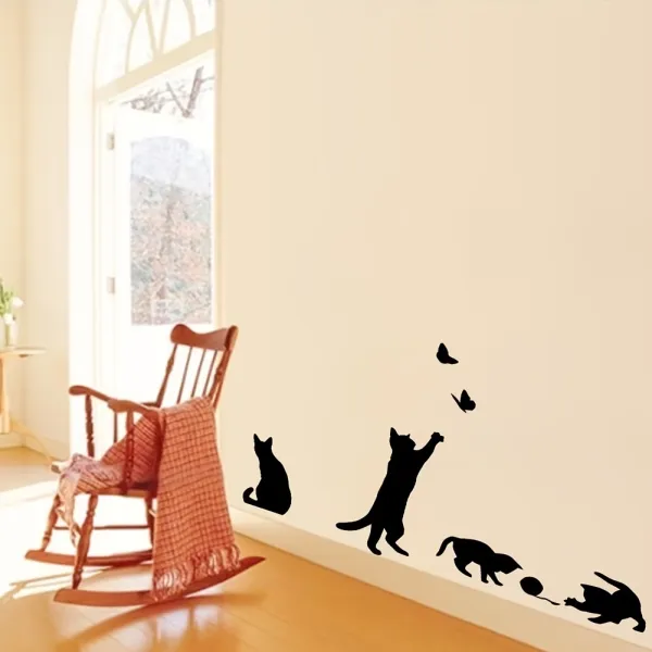 Cat Silhouette Wall Stickers