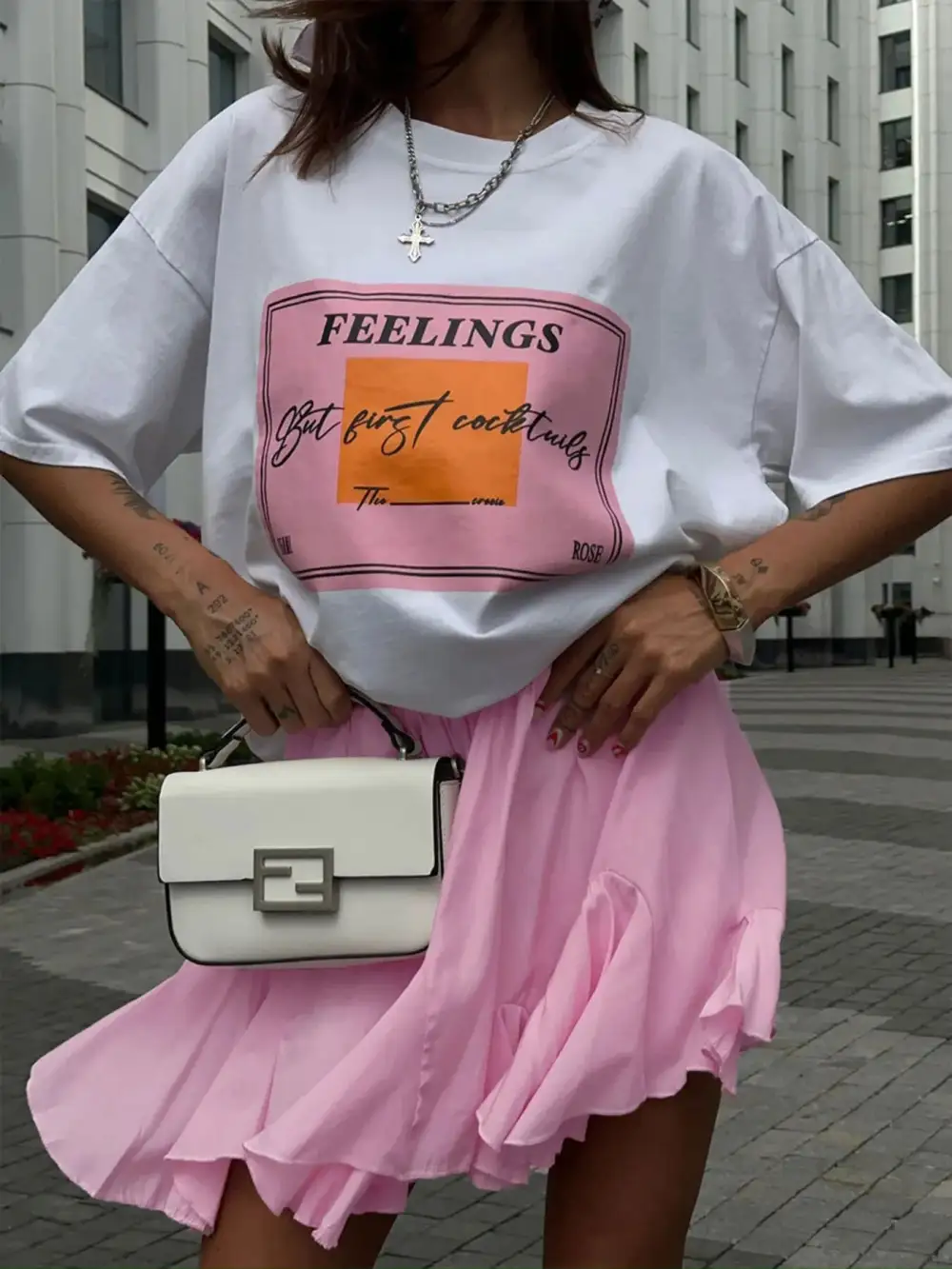 Sequin Elastic Waist Skirt