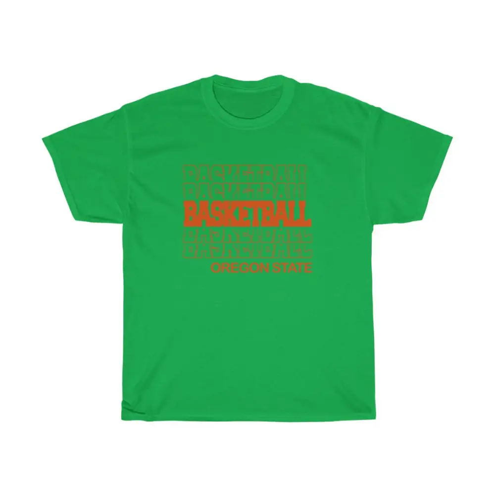 Basketball Oregon State in Modern Stacked Lettering