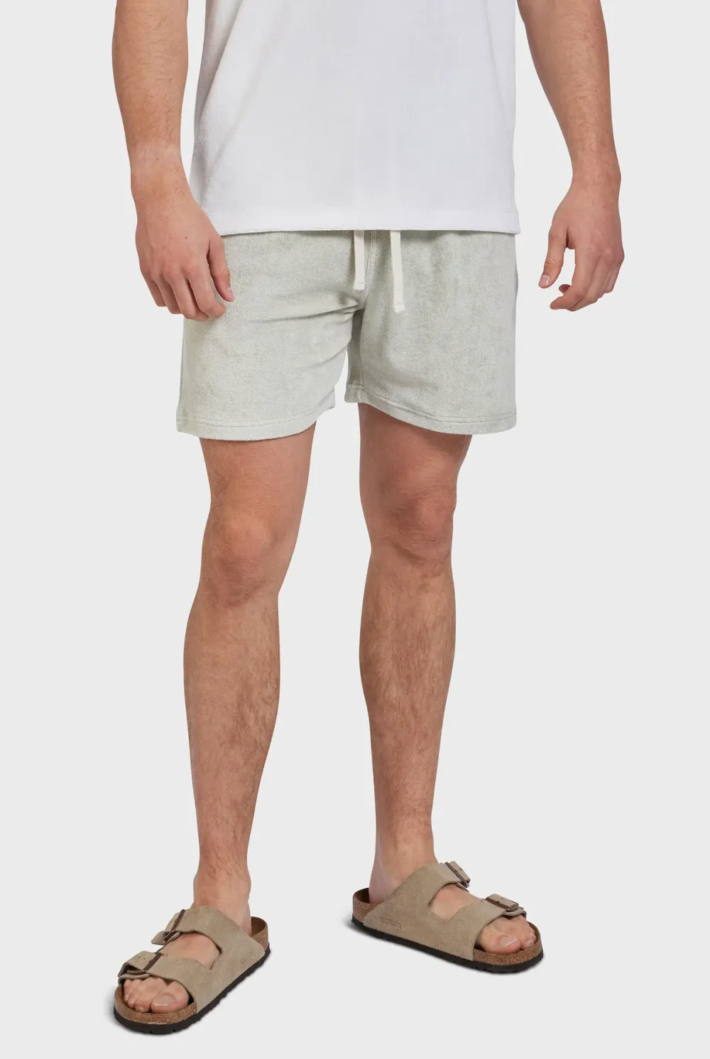 Lightweight Terry Lined Drawstring Beach Shorts