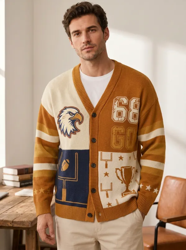 Men's Football Eagle Trophy Cardigan