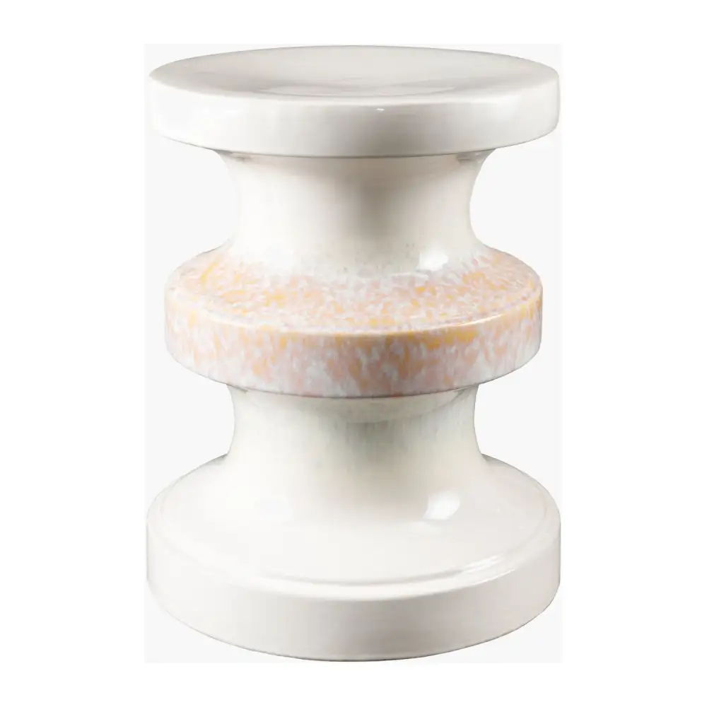 Two-Toned Layered Ceramic Garden Stool