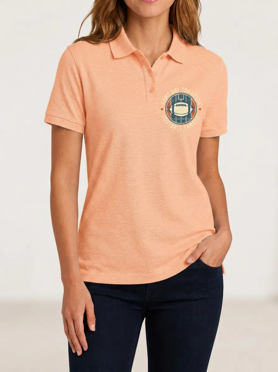 Football Inspired Casual Polo Shirt