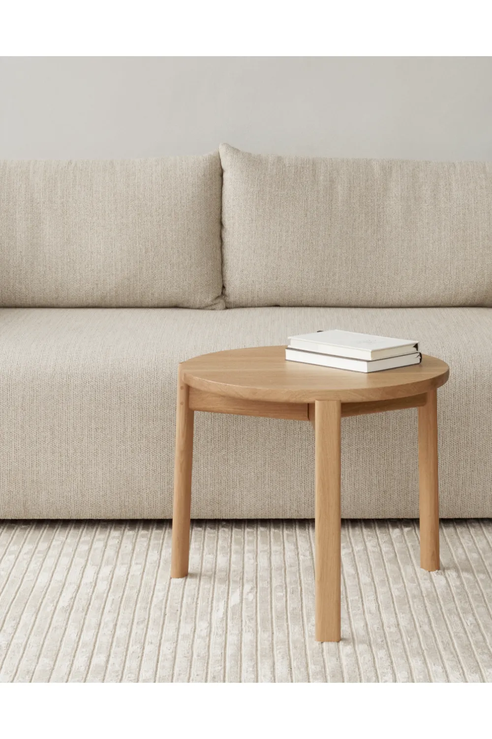 Round Wooden Lounge Table