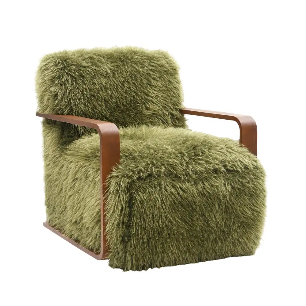 Fashion Fur And Accent Chair