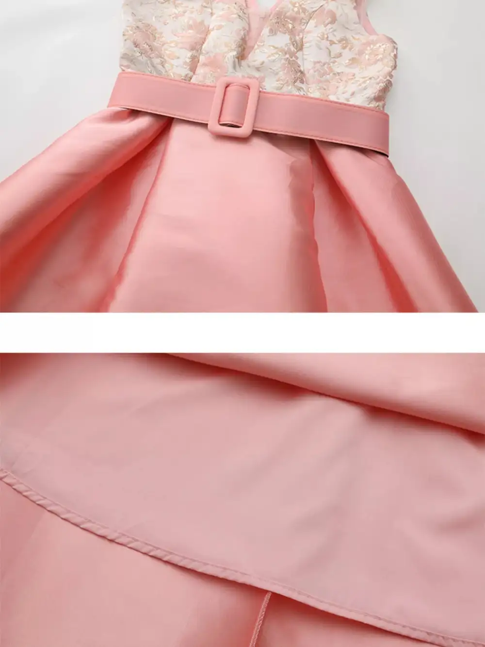 Sleeveless Belted Midi Dress