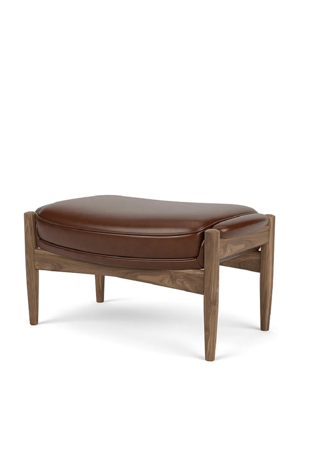 Wooden Leg Padded Ottoman