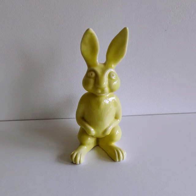 Cast Porcelain Rabbit Ornament