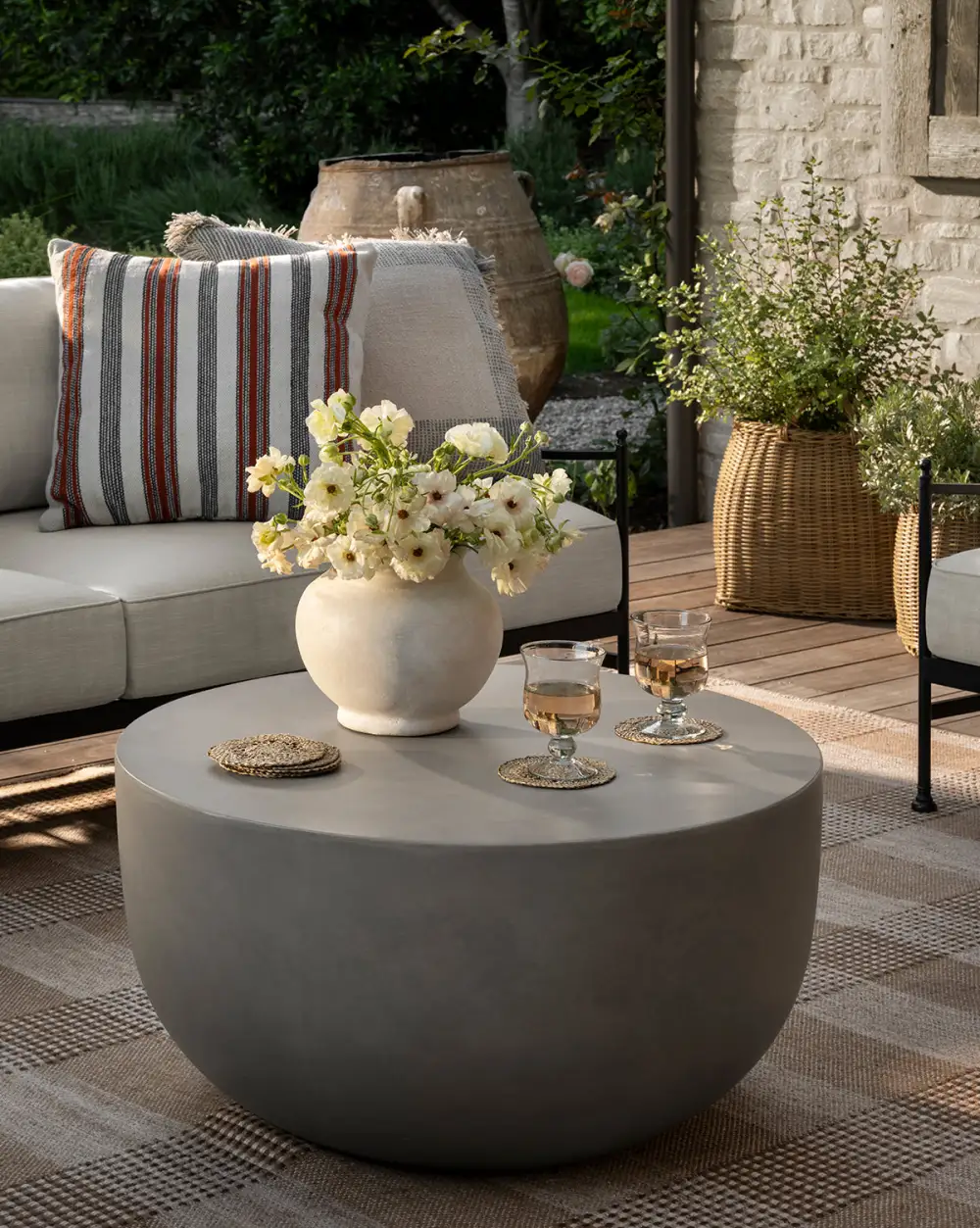 Outdoor Concrete Coffee Table