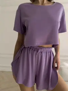 Refined Relaxed Everyday Tee and Shorts Matching Set