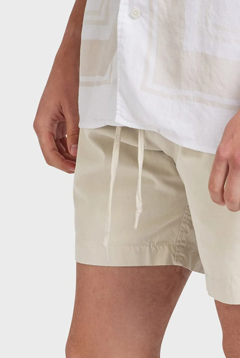Relaxed Fit Linen Blend Casual Pull-On Shorts