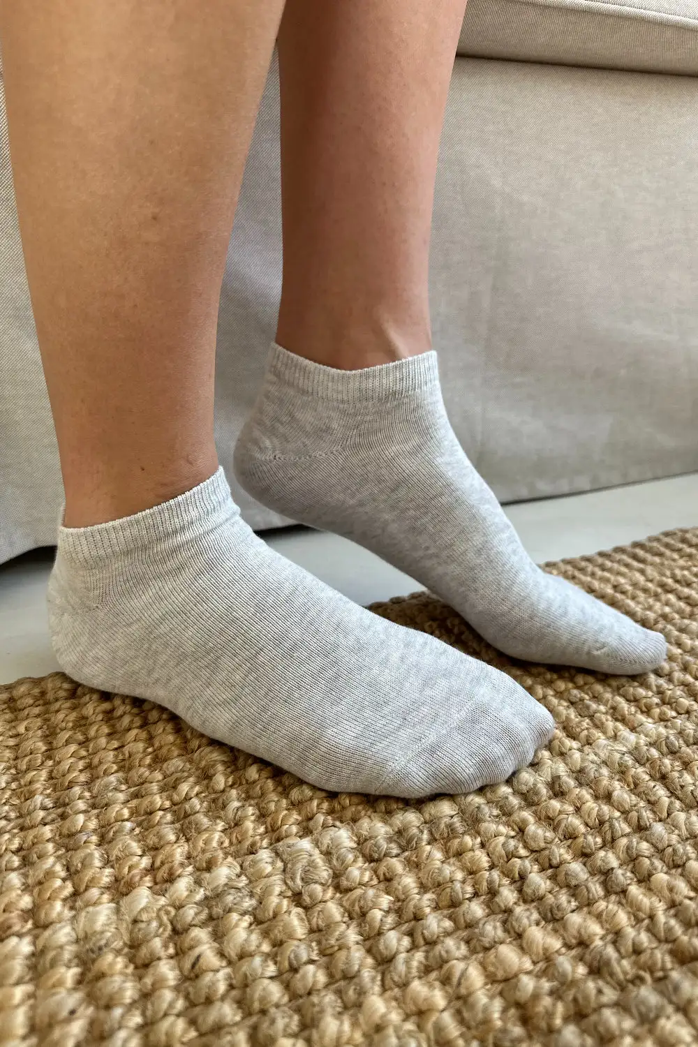 Plain Cotton Ankle Socks