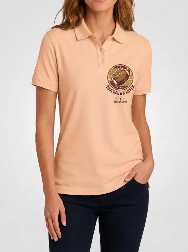 Football Inspired Casual Polo Shirt