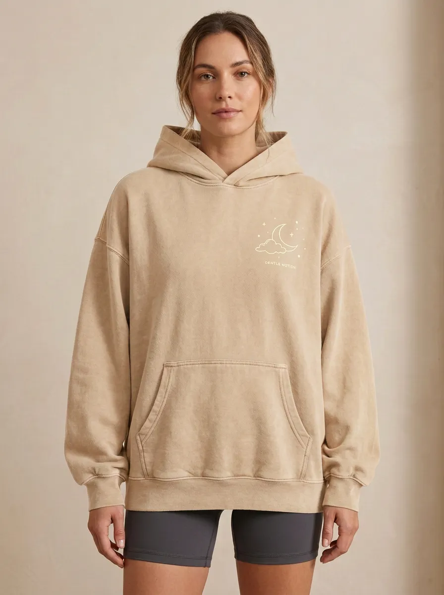 Celestial Moon Cloud Gentle Motion Hoodie