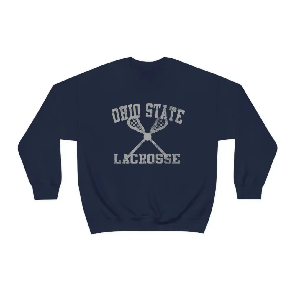 Sport Print Lacrosse Graphic Crewneck Sweatshirt