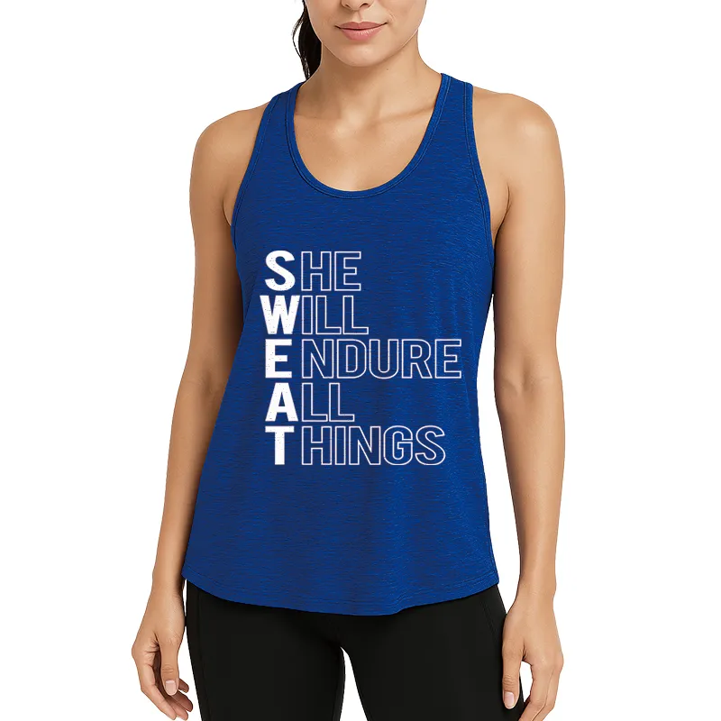 She Will Endure All Things Athletic Tank
