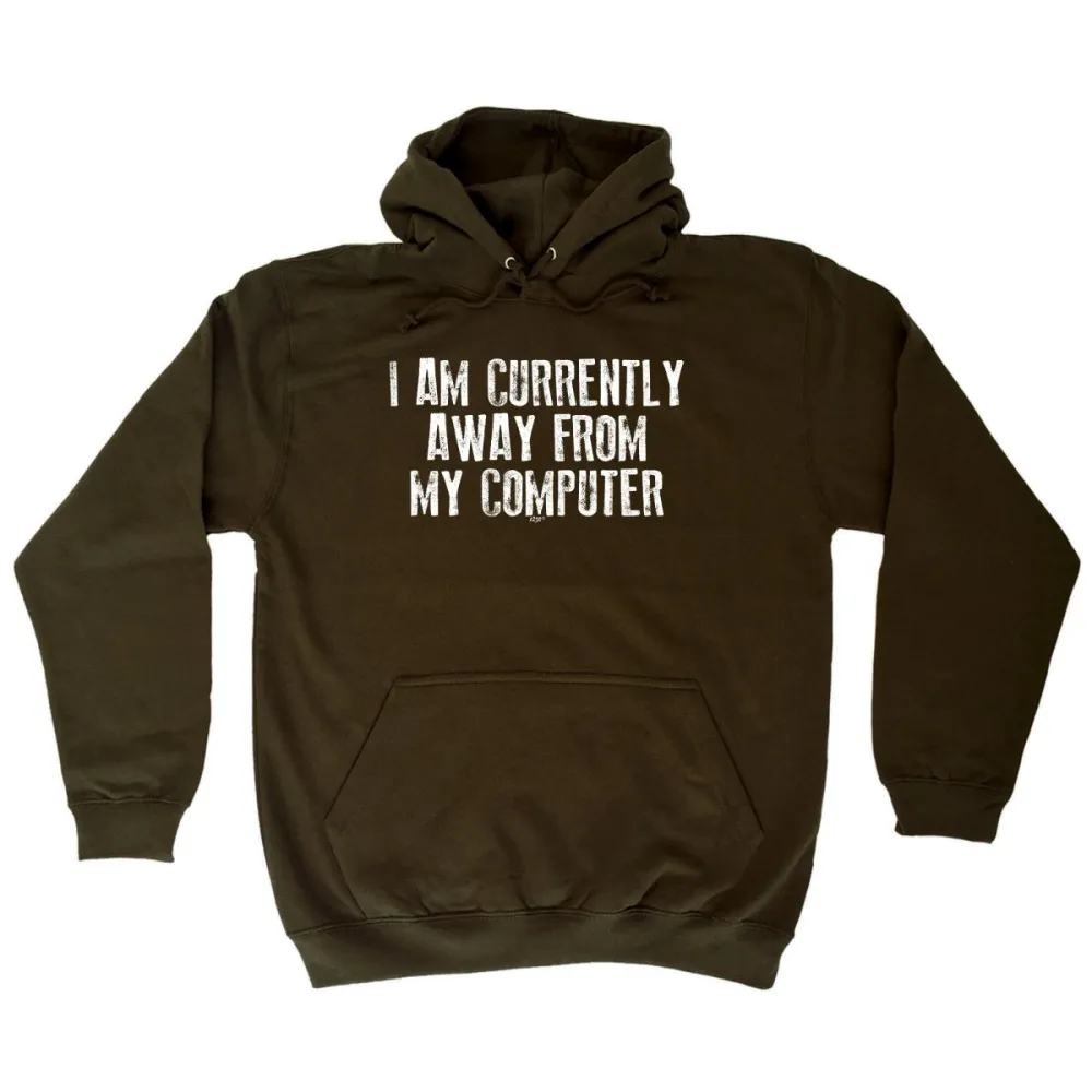 Away Computer Graphic Hoodie