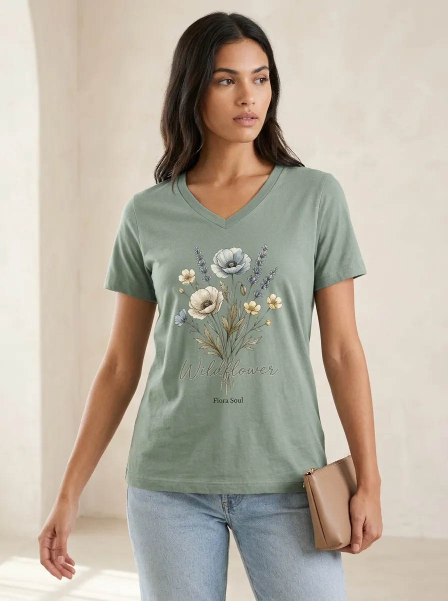 Nature Lover Wildflower T-Shirt Classic