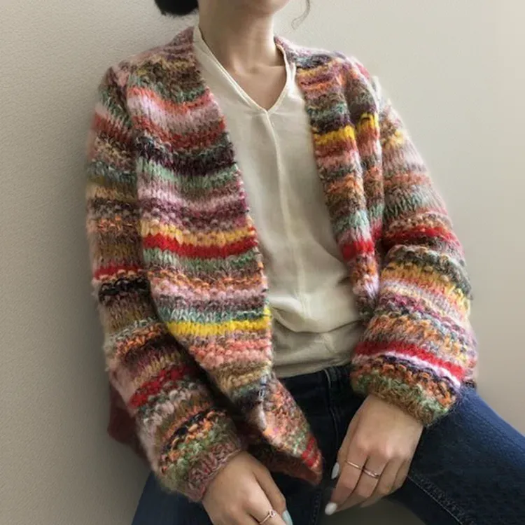 Relaxed Open Front Cardigan
