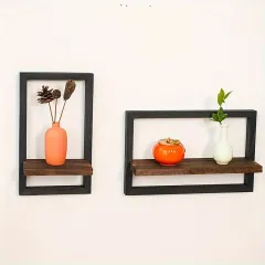 2 Pcs Modern Wall Shelf Set
