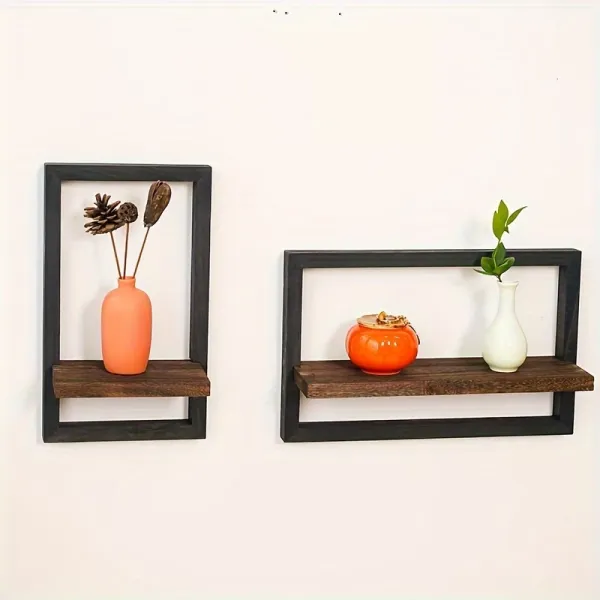 2 Pcs Modern Wall Shelf Set