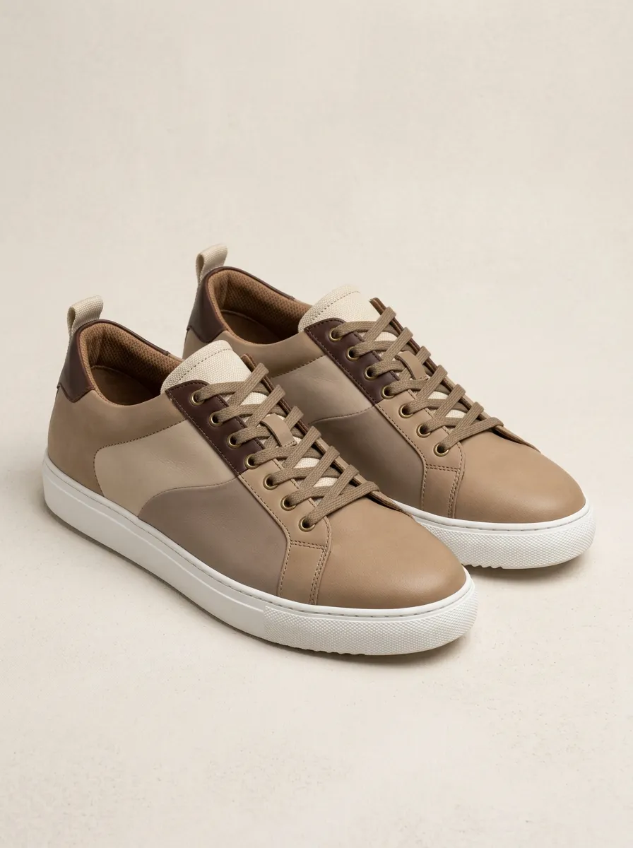 Men's Minimalist Leather Printed Casual Shoes