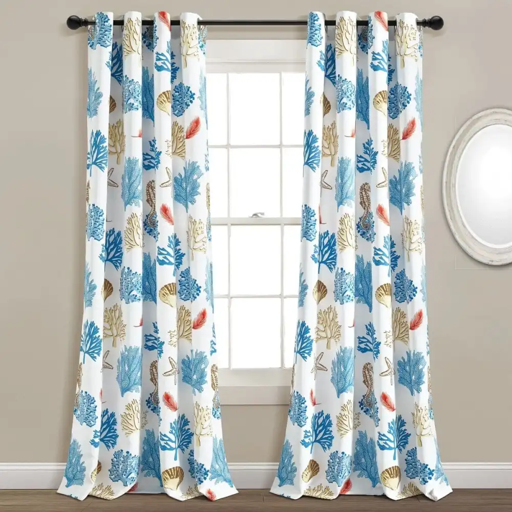 Home Light Filtering Window Curtain Set Treatment