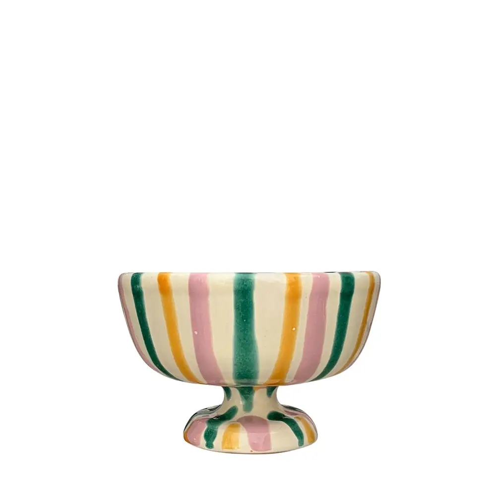 Hand-Painted Coastal-Inspired Ceramic Dessert Cup