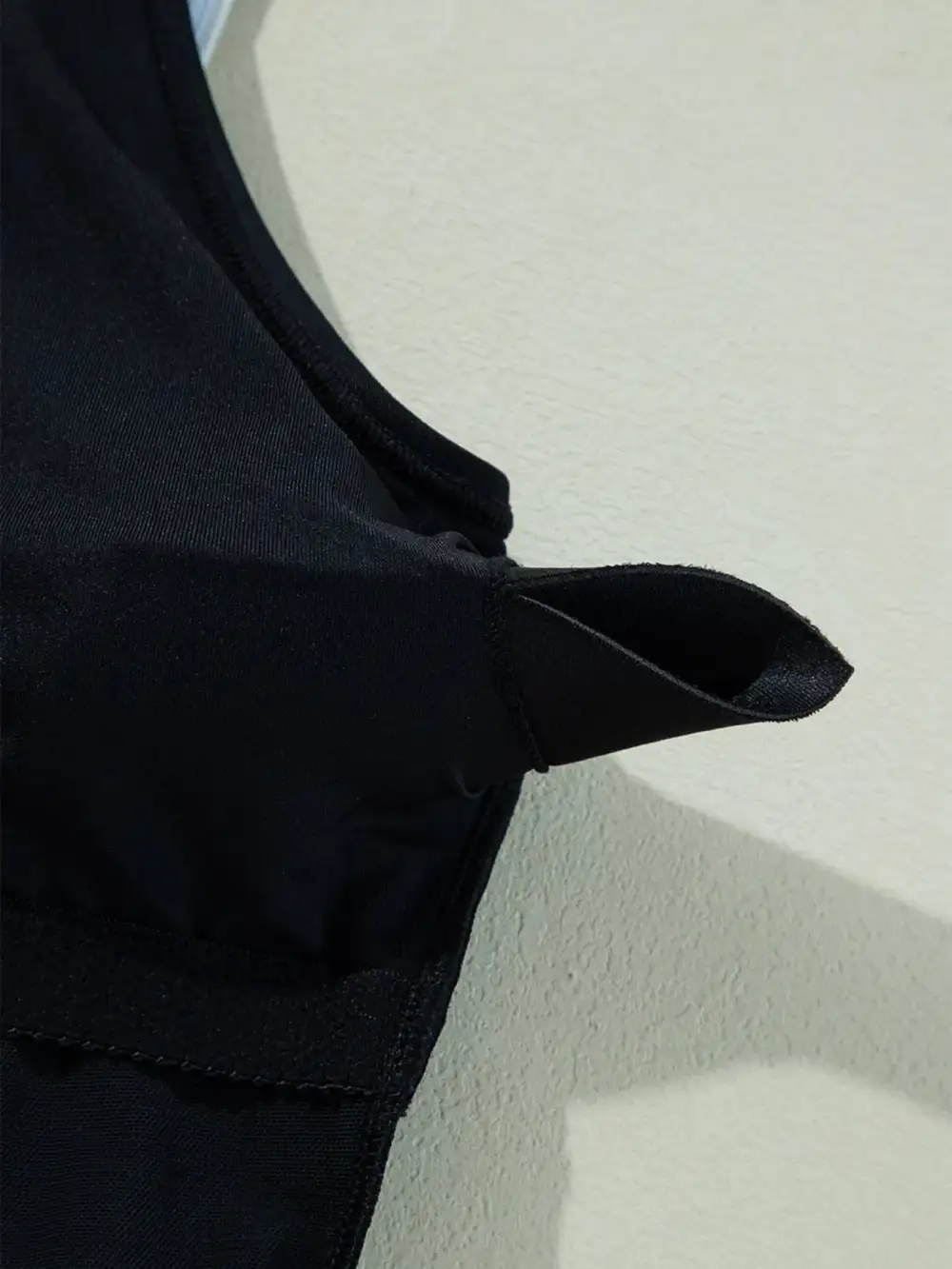 Ruffle Trim V Neck One Piece Swimsuit