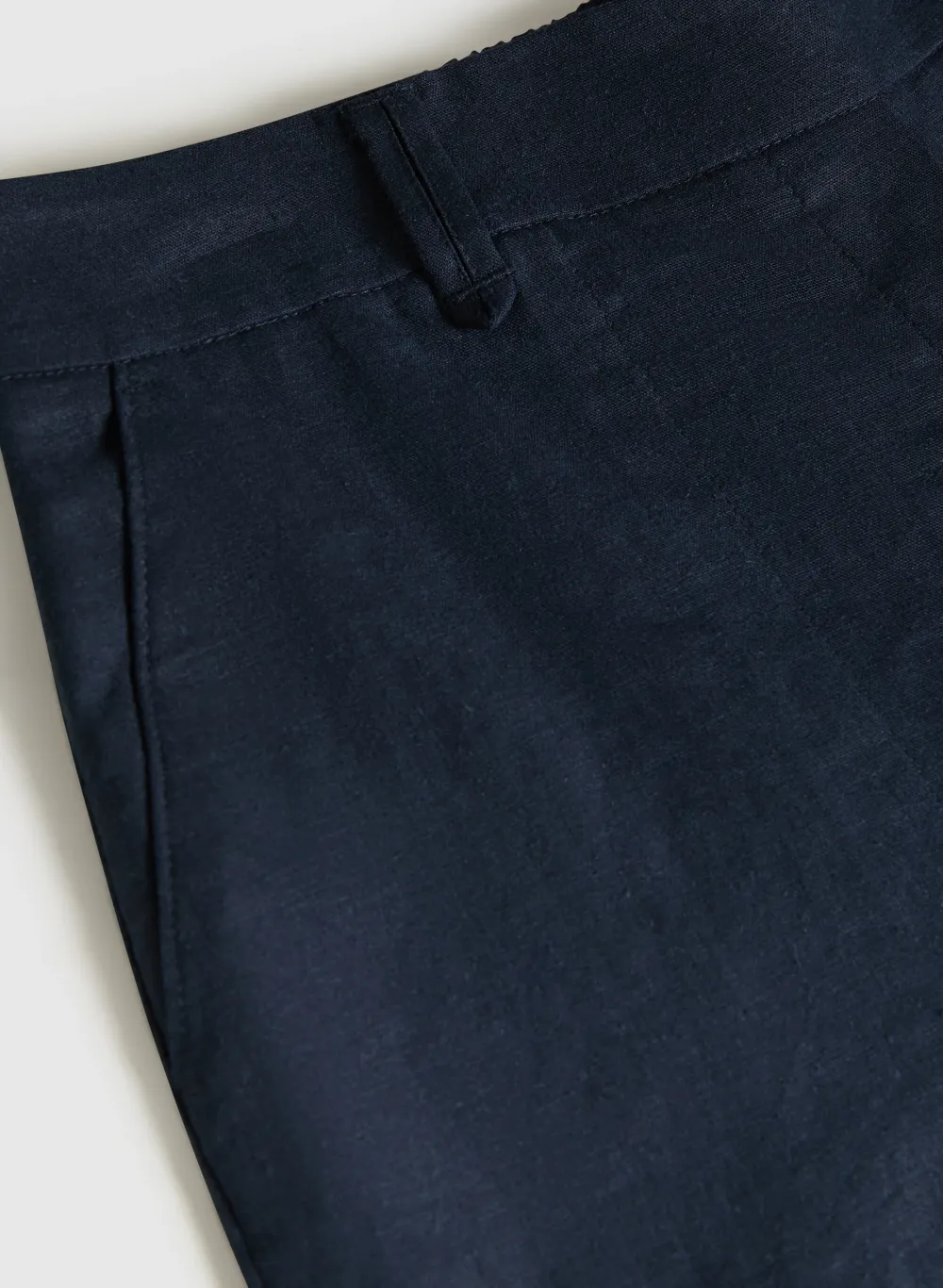 Solid Color Buttoned Pants