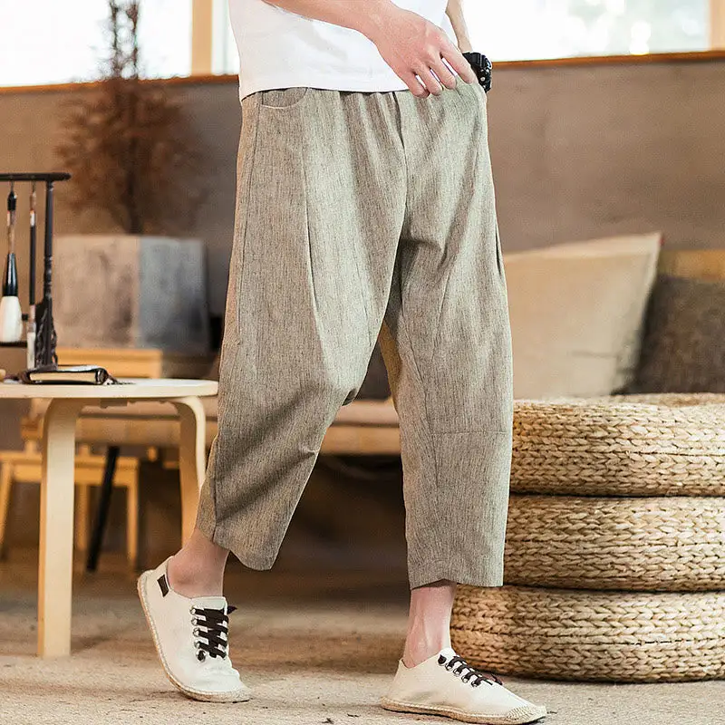 Drawstring Elastic Waist Pants