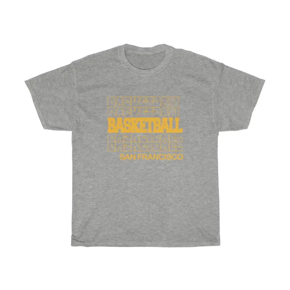 Basketball San Francisco in Modern Stacked Lettering