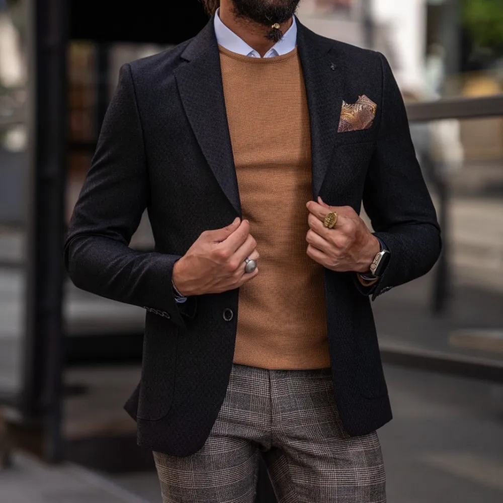 Classic Mono Collar Slim Fit Jacket