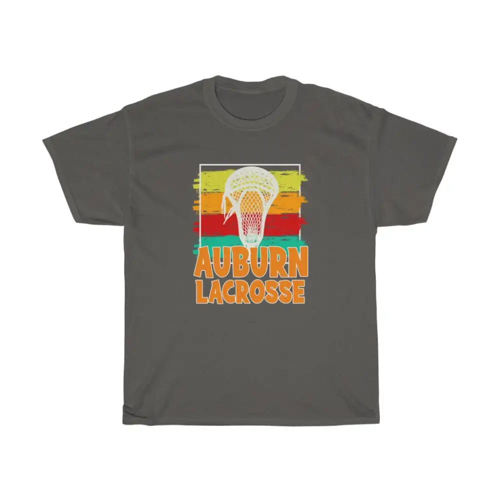 Auburn Lacrosse Paintbrush Strokes T-Shirt
