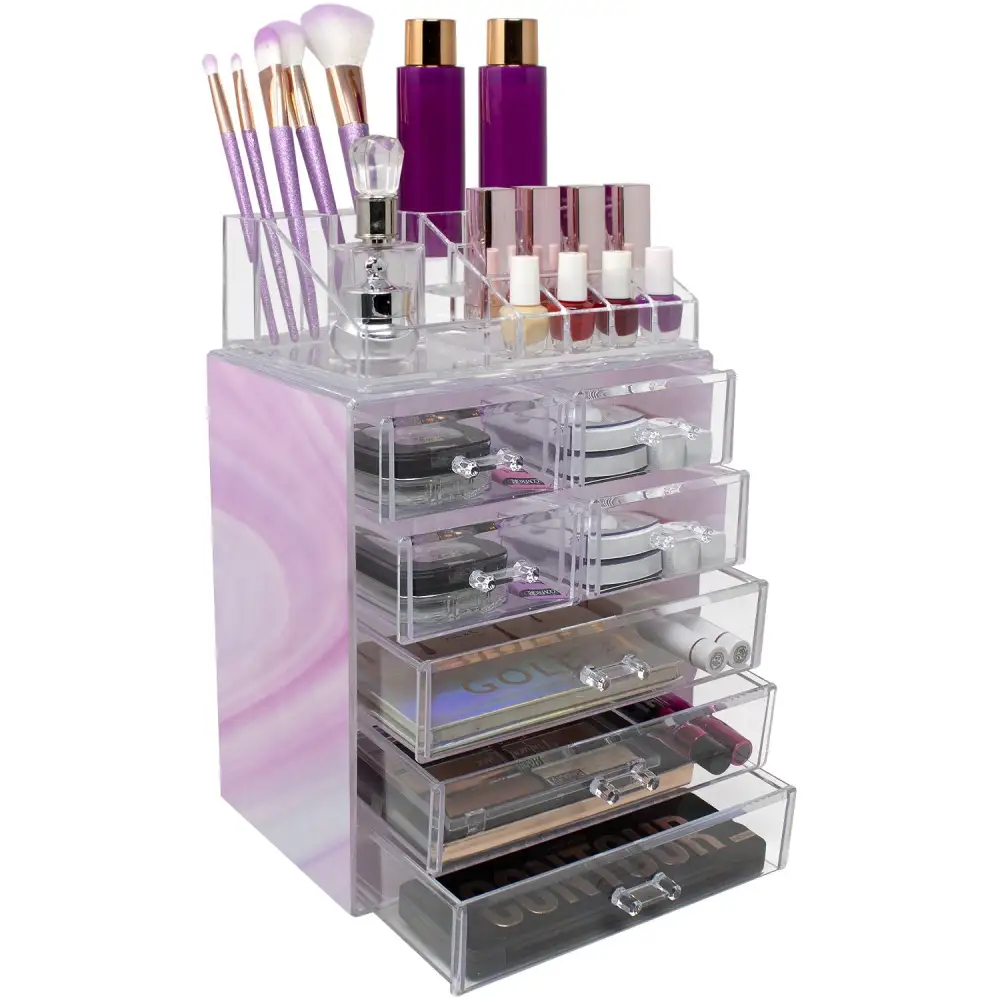 Makeup Organizer Set Drawer Tie Dye
