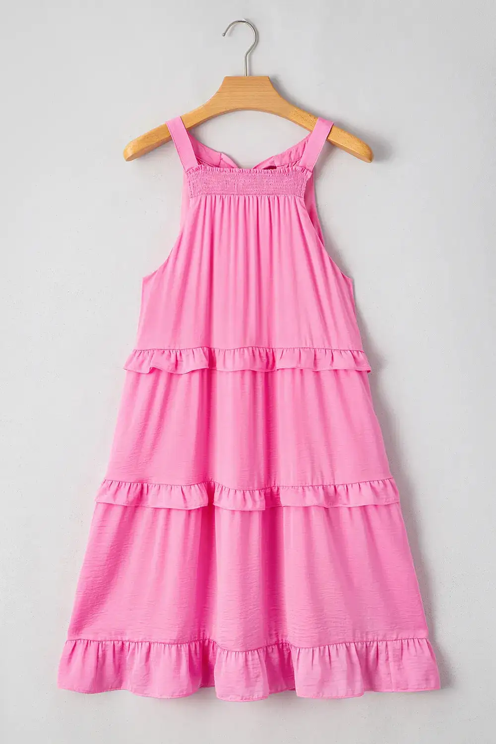 Layered Tie Waist Tie Detail Dress