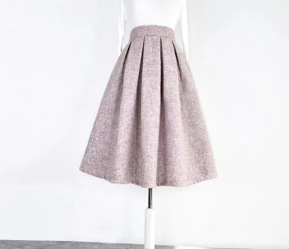 Relaxed Wardrobe Everyday Casual Wool Skirt