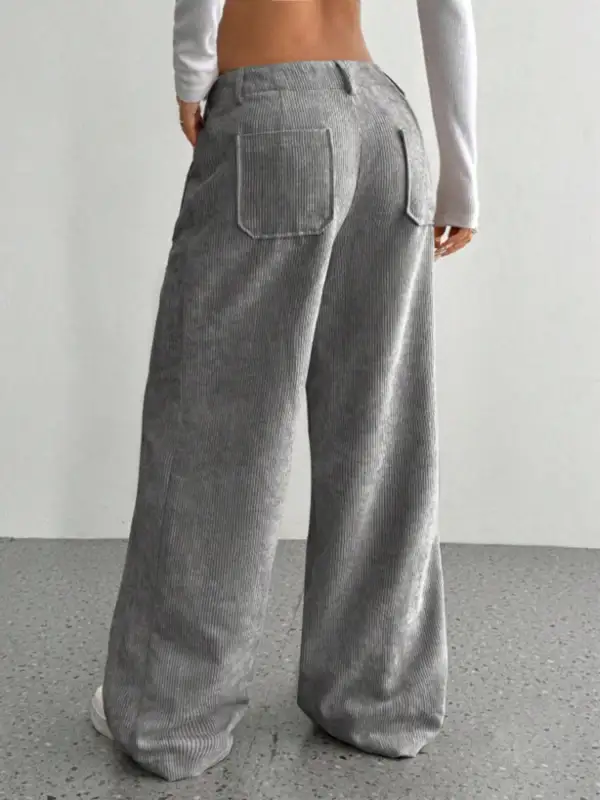 Relaxed Structure Sequin Wide Leg Pocketed Pants