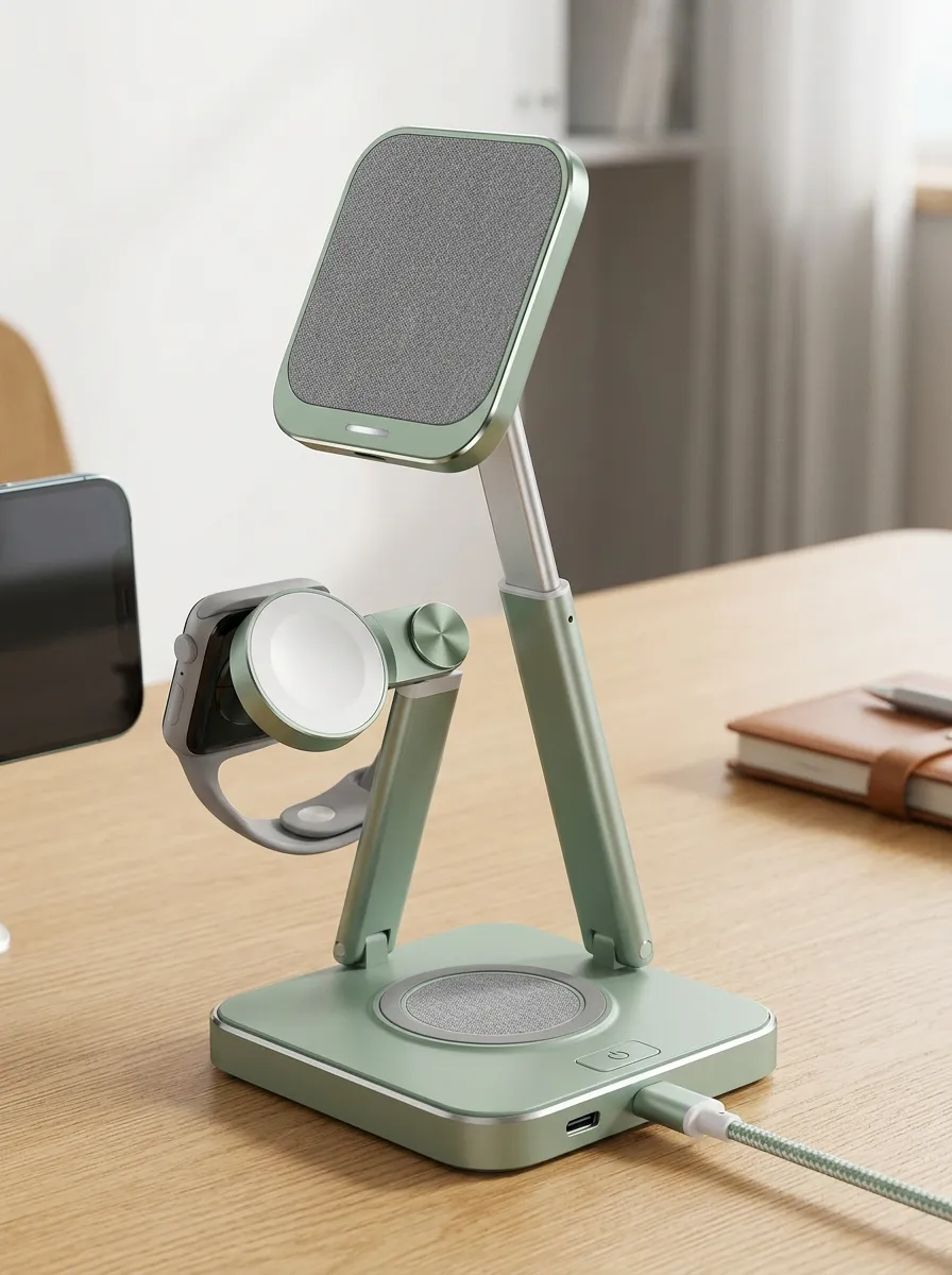 Foldable 3-in-1 Wireless Charger