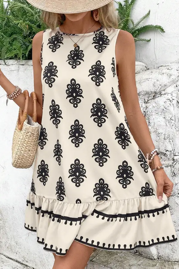 Tie Detail Cutout Detail Mini Dress